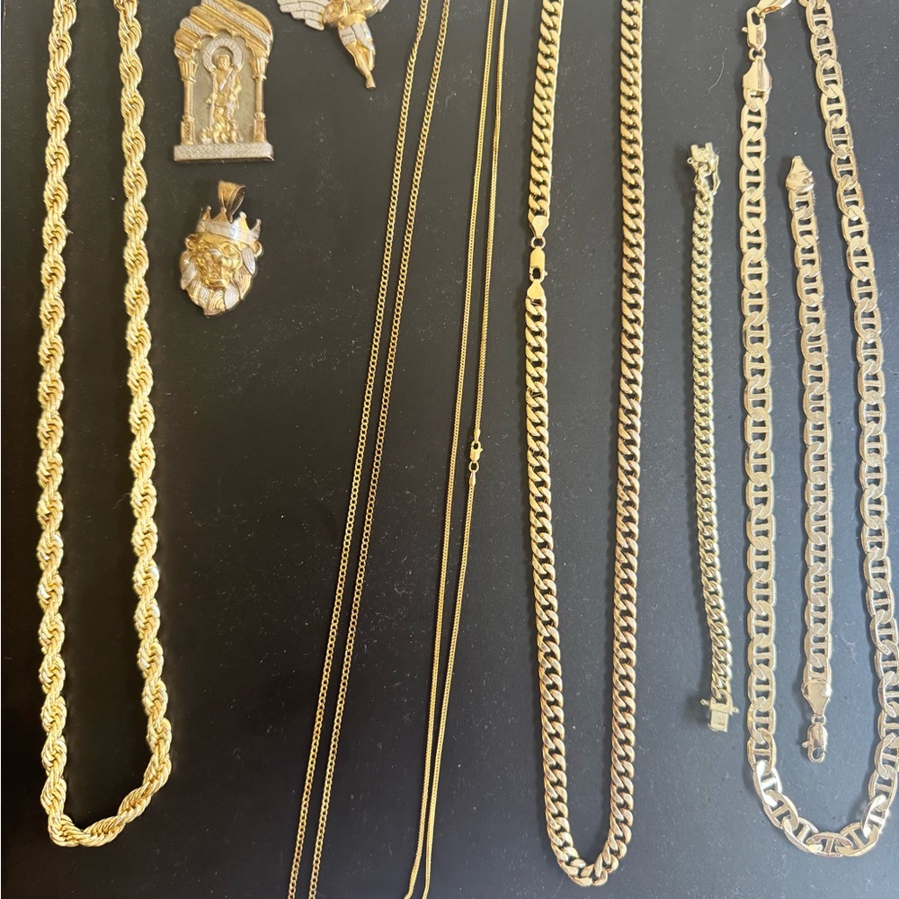 925 bonded 1/10th 10k gold pieces. $500